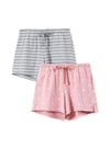 Pajama Shorts For Women Boxer Shorts 2 Packs