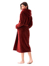 Robes For WomenRobe Hooded Coral Fleece