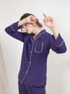 Pajama Set for Women Long Sleeve Women  Sleepwear Button-Down Soft Loungewear