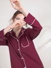 Pajama Set for Women Long Sleeve Women  Sleepwear Button-Down Soft Loungewear