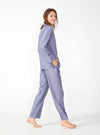 Pajama Set For Women Tencel Rayon Button-Down Loungewear