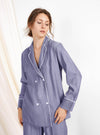 Pajama Set For Women Tencel Rayon Button-Down Loungewear