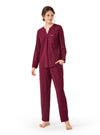 Pajama Set For Women Long Sleeve Modal and Cotton Loungewear Nightwear
