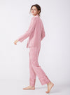Pajama Set For Women Long Sleeve Button-Down Sleepwear