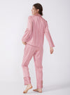 Pajama Set For Women Long Sleeve Button-Down Sleepwear