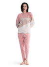 Pajama Set For Women Long Sleeve Fleece Sleepwear